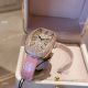 Copy Franck Muller Galet Rose Gold Pave-Diamond Lady Watches Blue Leather Strap (10)_th.jpg